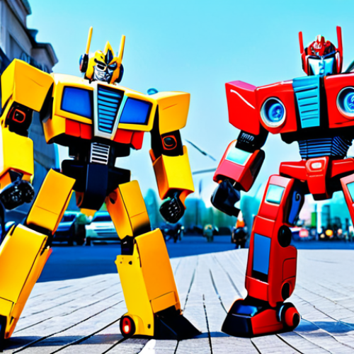 Home 7 Crossover Chaos**
* **Subject:** "Hello Carbot" transformers meeting characters from "Fixies" (Фиксики).
* **Setting:** A bustling city square in Moscow, Russia. Cars, trams, and modern buildings in the background.
* **Details:** Carbots in robot form looking surprised/confused by the tiny Fixies running around their feet. The Fixies are investigating the Carbots' gears and gadgets.
* **Clothing:** Carbots are in their usual colorful transformer designs. Fixies are in their usual jumpsuit outfits.
* **Modifiers:** "safe for work," "appropriate content," "fully clothed," "professional," "perfect anatomy," "correct proportions," "natural pose," "high quality," "vibrant colors," "dynamic composition."
**