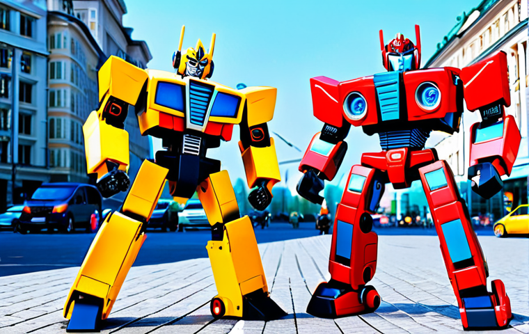 Crossover Chaos**

*   **Subject:** "Hello Carbot" transformers meeting characters from "Fixies" (Фиксики).
*   **Setting:** A bustling city square in Moscow, Russia. Cars, trams, and modern buildings in the background.
*   **Details:** Carbots in robot form looking surprised/confused by the tiny Fixies running around their feet. The Fixies are investigating the Carbots' gears and gadgets.
*   **Clothing:** Carbots are in their usual colorful transformer designs. Fixies are in their usual jumpsuit outfits.
*   **Modifiers:** "safe for work," "appropriate content," "fully clothed," "professional," "perfect anatomy," "correct proportions," "natural pose," "high quality," "vibrant colors," "dynamic composition."

**